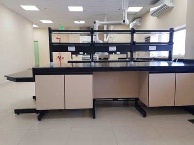 Perfume laboratory island bench